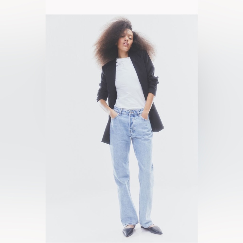 Straight leg jeans